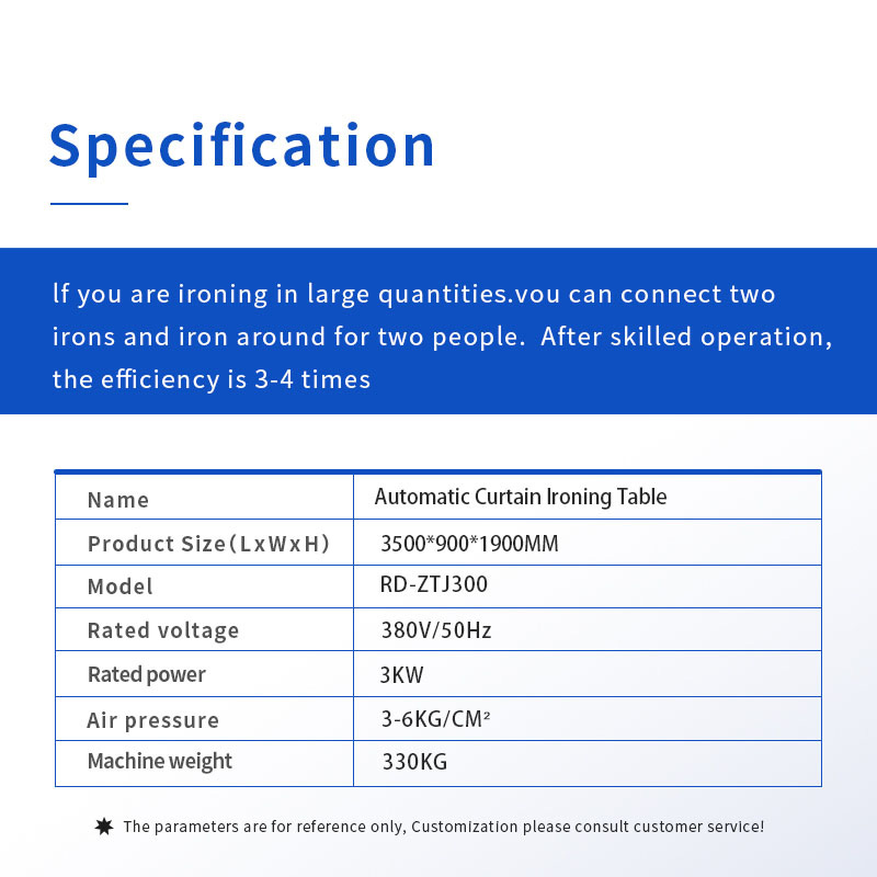 Automatic Curtain Ironing Table