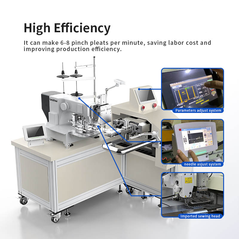 Automatic Curtain Pinch Pleating Machine