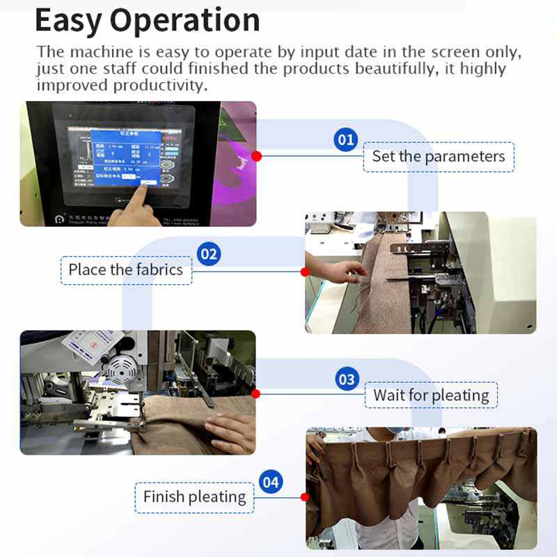 Fully Automatic Curtain Pleating Sewing Machine