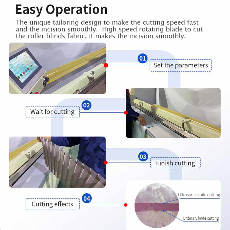 Ultrasonic Roller Blinds Fabrics Cutting Machine