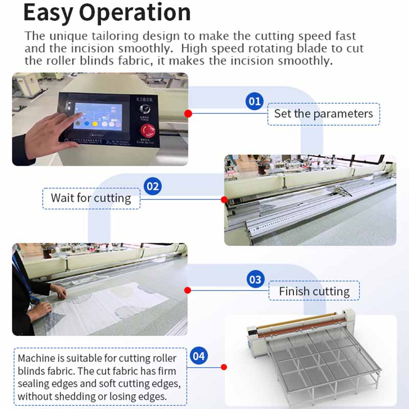 Double Knife Roller Blinds Cutting Machine