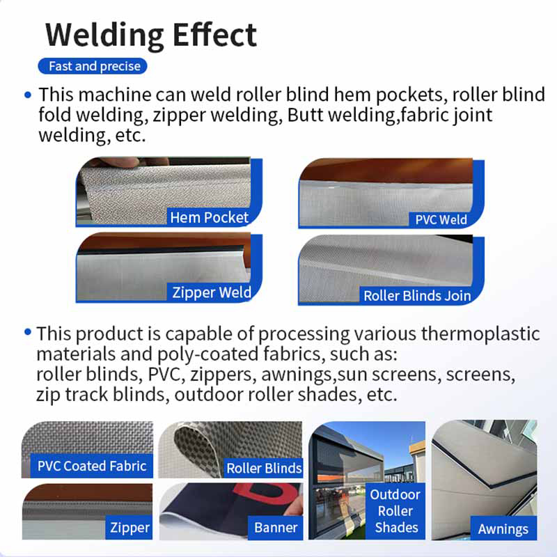 Roller Blinds Pocket Welding Machine